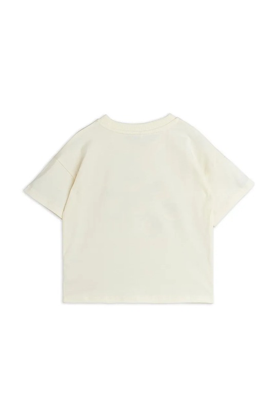 Mini Rodini t-shirt dziecięcy bawełniany Eyes 26220132 beżowy SS26