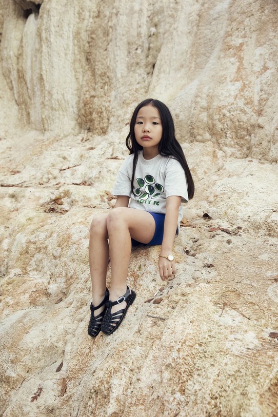 Mini Rodini detské bavlnené tričko Eyes 26220132 sivá