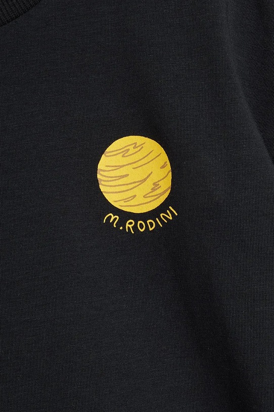 Mini Rodini tričko detské s bavlnou Planet čierna 26220140