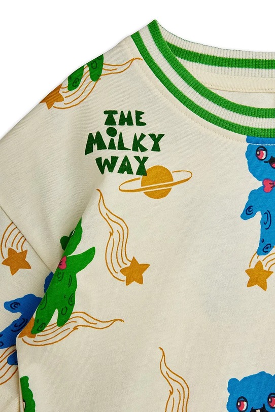 Chłopiec Mini Rodini t-shirt bawełniany dziecięcy Alien 26220130 beżowy