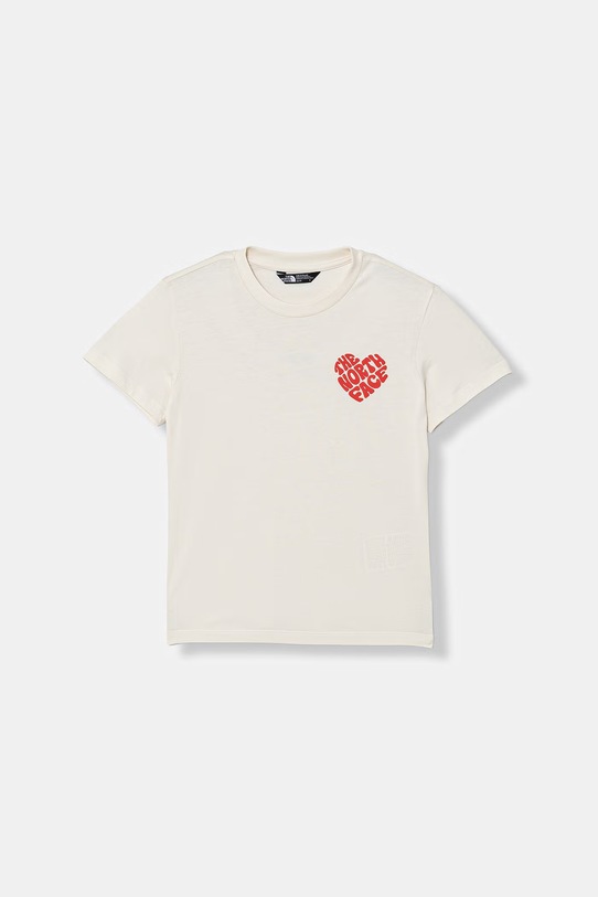 The North Face t-shirt dziecięcy bawełniany G BRAND PROUD RELAXED SS TEE beżowy NF0A8G1QQLI1