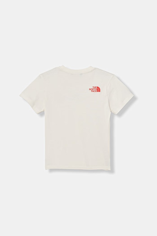 The North Face t-shirt dziecięcy bawełniany G BRAND PROUD RELAXED SS TEE NF0A8G1QQLI1 beżowy SS26