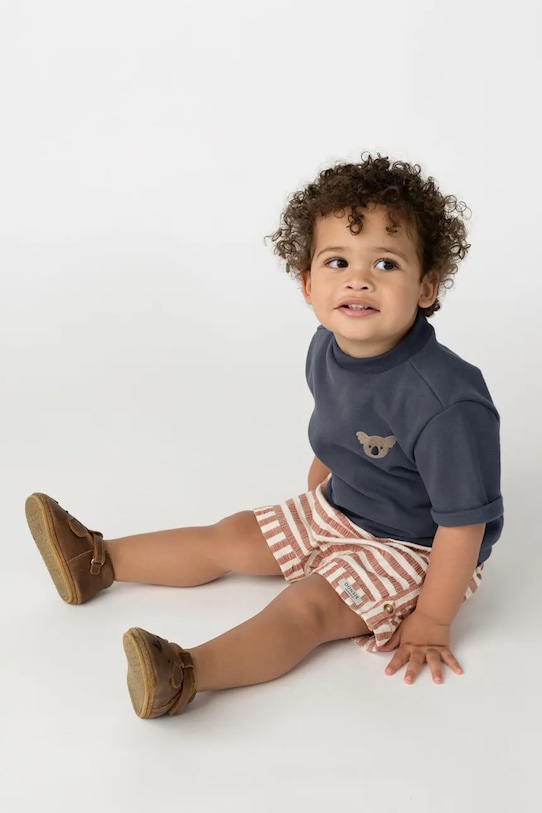 Donsje t-shirt bawełniany niemowlęcy Jarne T-shirt Koala bawełna granatowy 4081802.80.92