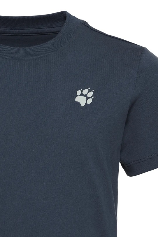 Chłopiec Jack Wolfskin t-shirt dziecięcy bawełniany PAW T K A65937.164 granatowy