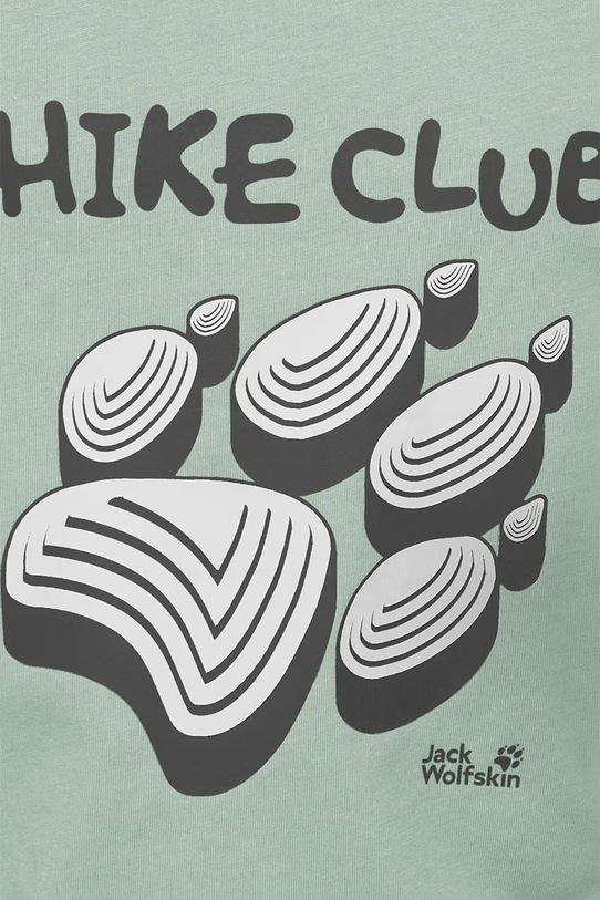 Jack Wolfskin t-shirt dziecięcy bawełniany PRINT T K zielony A65938.104.152