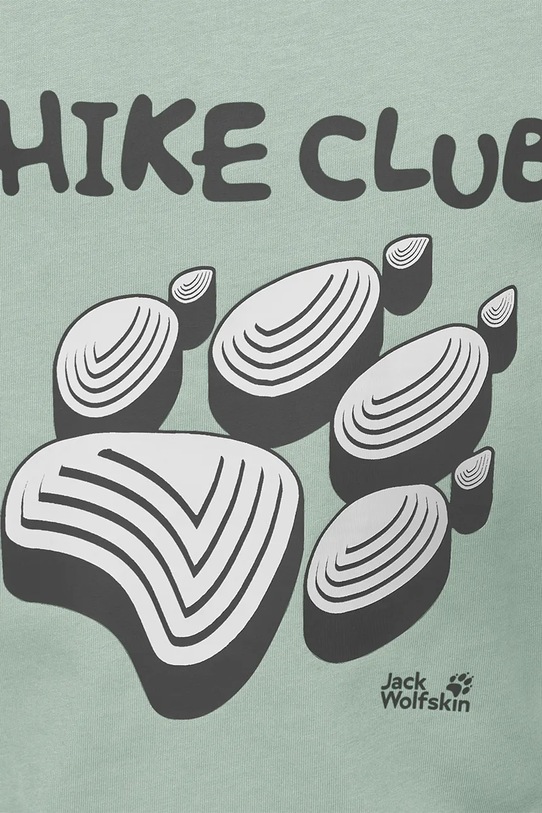 Jack Wolfskin t-shirt dziecięcy bawełniany PRINT T K zielony A65938.164