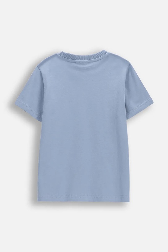 Детска памучна тениска Coccodrillo WC6143213VBA син SS26