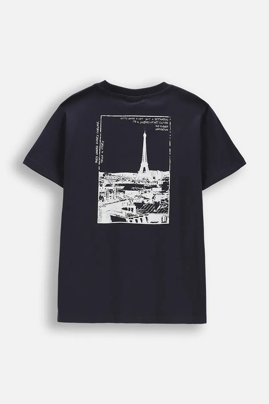 Детска памучна тениска Coccodrillo WC6143222VBA сив SS26