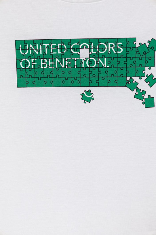 Chlapec United Colors of Benetton tričko detské bavlnené 3I1XC10S4.G.Stagionale biela