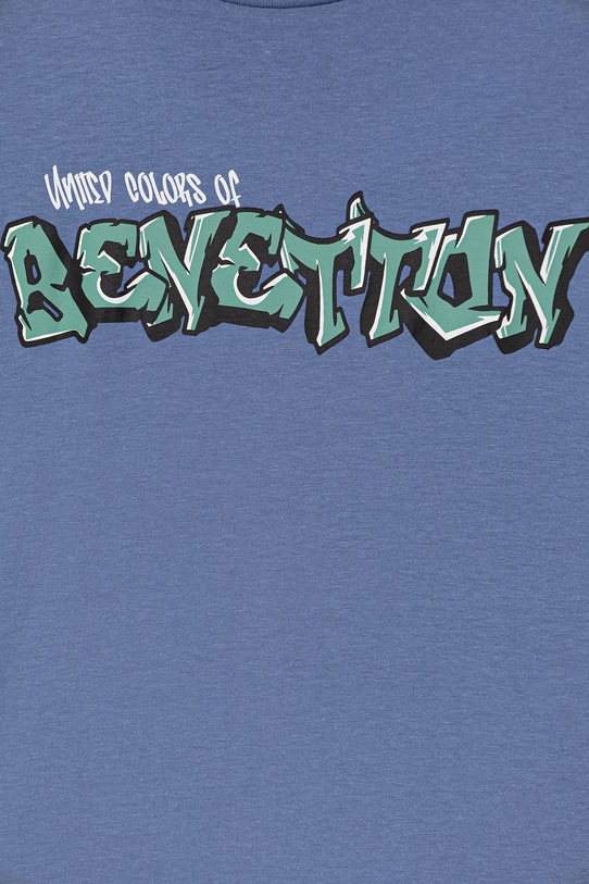 BIMBA United Colors of Benetton T-shirt per bambini in cotone 3I1XC10S4.G.Stagionale blu