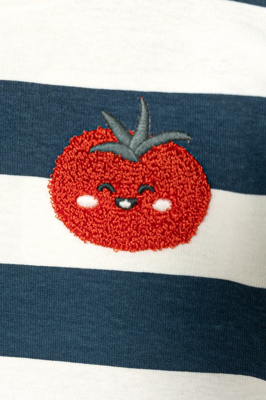 Chłopiec United Colors of Benetton t-shirt niemowlęcy bawełniany 30NDA1073.W.Stagionale granatowy