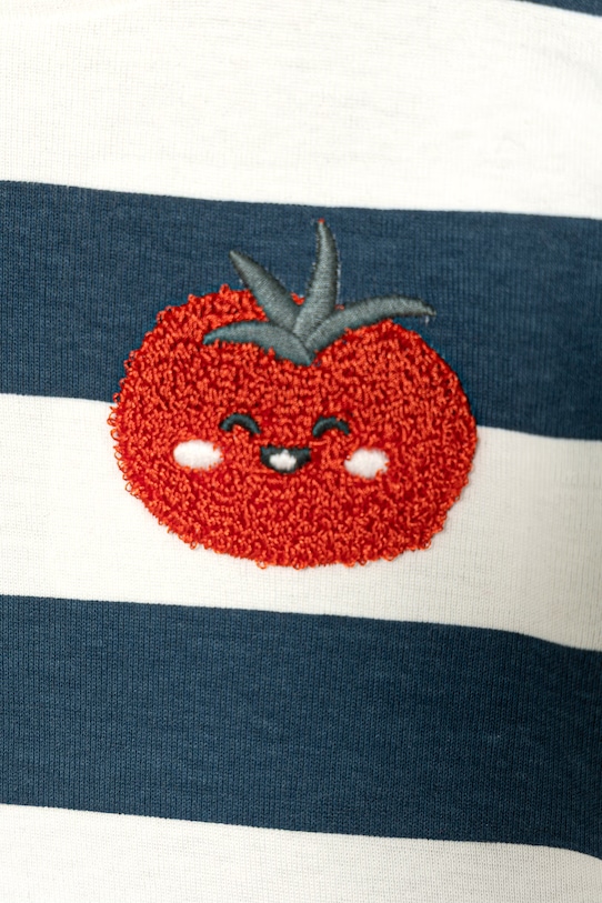 Chłopiec United Colors of Benetton t-shirt niemowlęcy bawełniany 30NDA1073.W.Stagionale granatowy