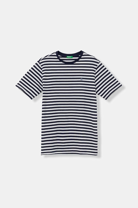 United Colors of Benetton T-shirt παιδικό βαμβακερό σκούρο μπλε 39IAC10S8.G.Stagionale