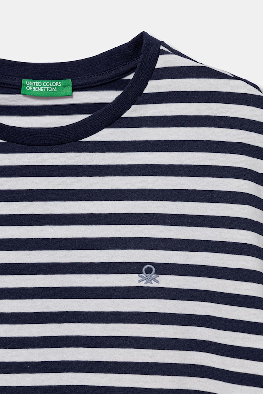 Κοριτσίστικα United Colors of Benetton T-shirt παιδικό βαμβακερό 39IAC10S8.G.Stagionale σκούρο μπλε