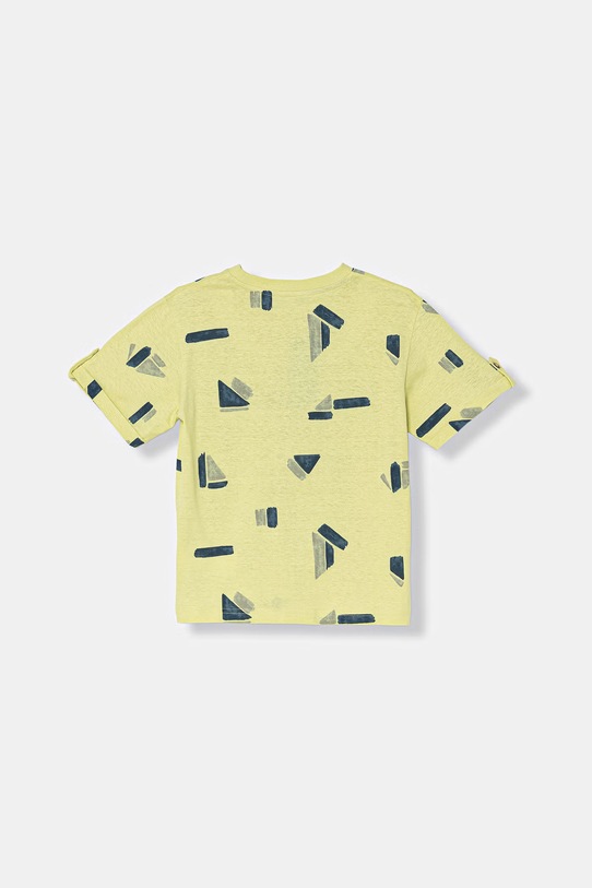 United Colors of Benetton tricou pentru copii, cu bumbac 39TPG10MT.P.Stagionale verde SS26