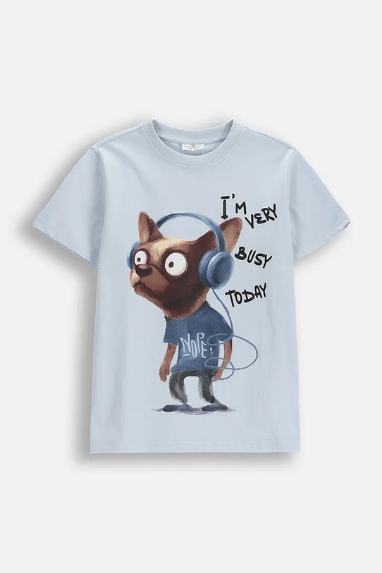 Coccodrillo T-shirt παιδικό βαμβακερό μπλε WC6143215VBB