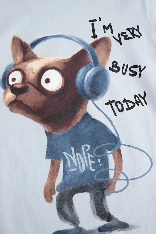 Coccodrillo T-shirt παιδικό βαμβακερό μπλε WC6143215VBB