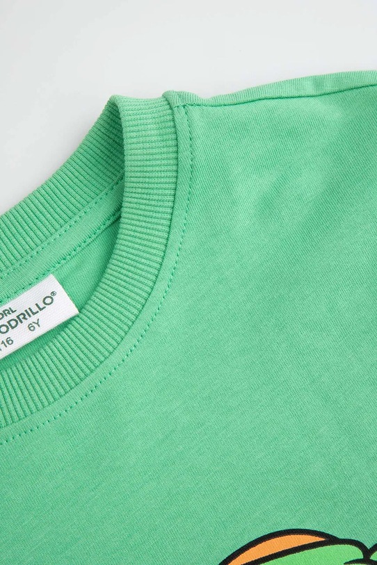 Fiú Coccodrillo t-shirt gyerek pamut WC6143206IBK zöld