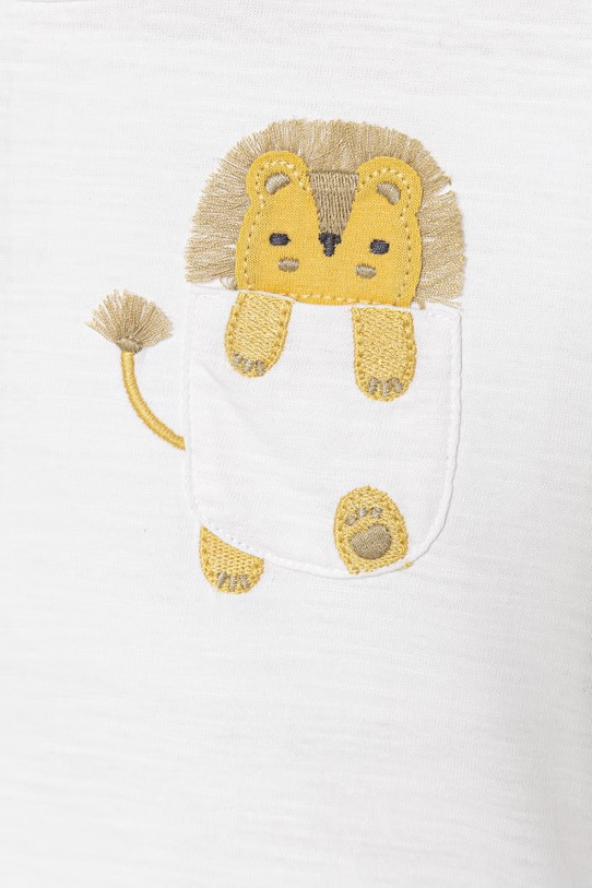 Chlapec United Colors of Benetton tričko detské bavlnené 3SDLA107A.W.seasonal biela