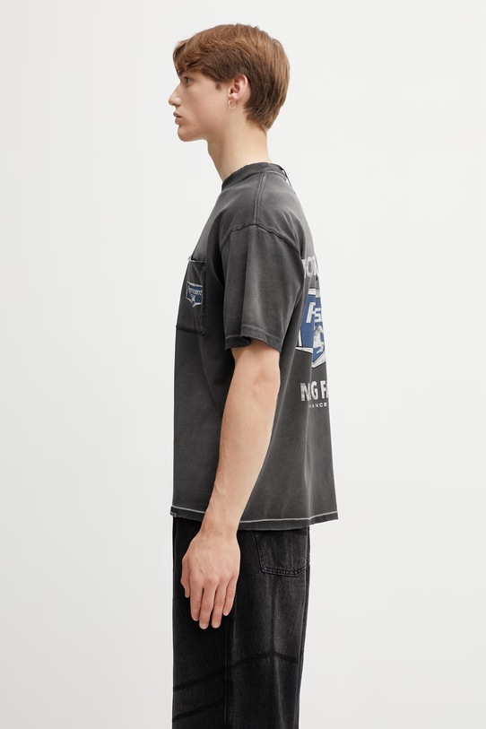 Represent NOTHING FASTER t-shirt męski bawełniany MLM100596.04 szary SS26