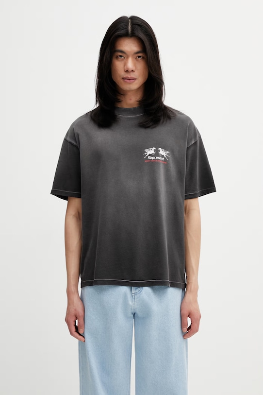 Odzież Represent 24 HOUR SERVICE T-shirt męski bawełniany MLM100768.04 szary