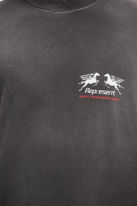 Represent 24 HOUR SERVICE T-shirt męski bawełniany szary MLM100768.04