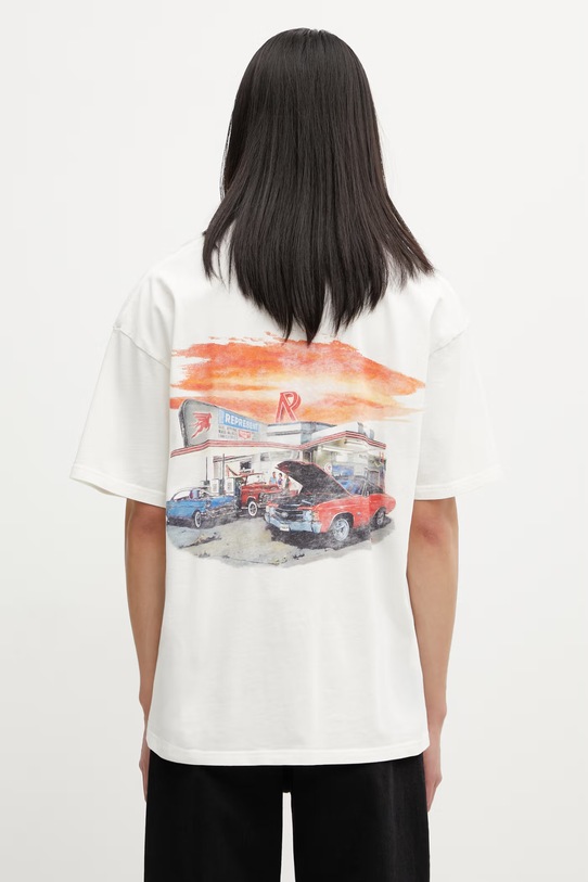 Represent 29 HOUR SERVICE t-shirt męski bawełniany beżowy MLM100768.72