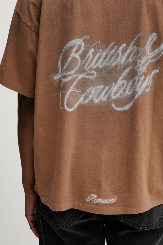 Represent t-shirt BRITISH COWBOYS brązowy MLM100592.16