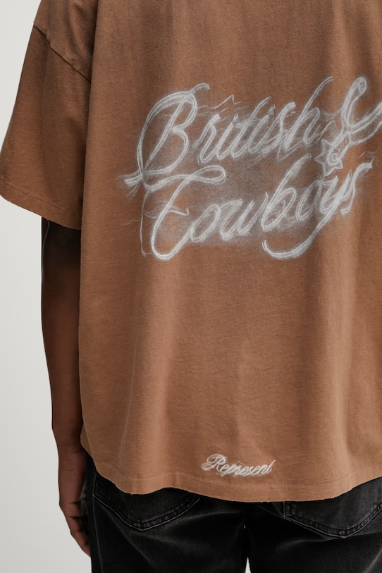 Represent t-shirt BRITISH COWBOYS brązowy MLM100592.16