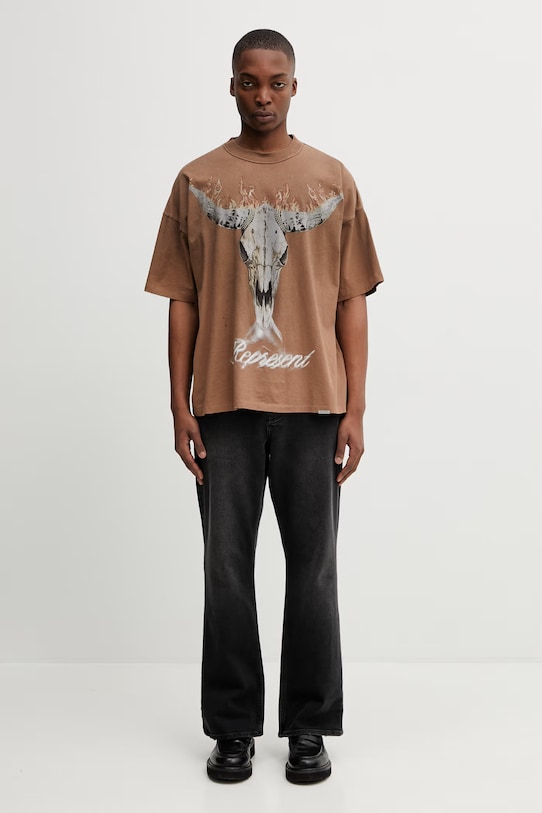 Represent t-shirt BRITISH COWBOYS MLM100592.16 brązowy