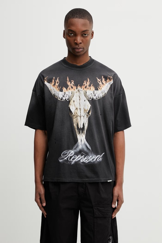 Represent t-shirt BRITISH COWBOYS pozostałe czarny MLM100592.04