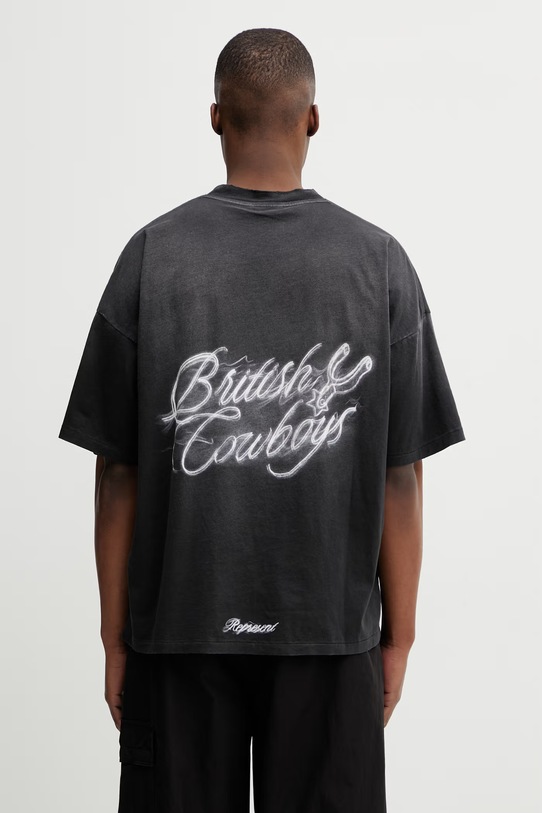 Odzież Represent t-shirt BRITISH COWBOYS MLM100592.04 czarny