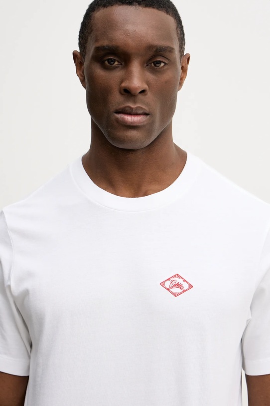 Calvin Klein Jeans t-shirt bawełniany biały LV04RE802G