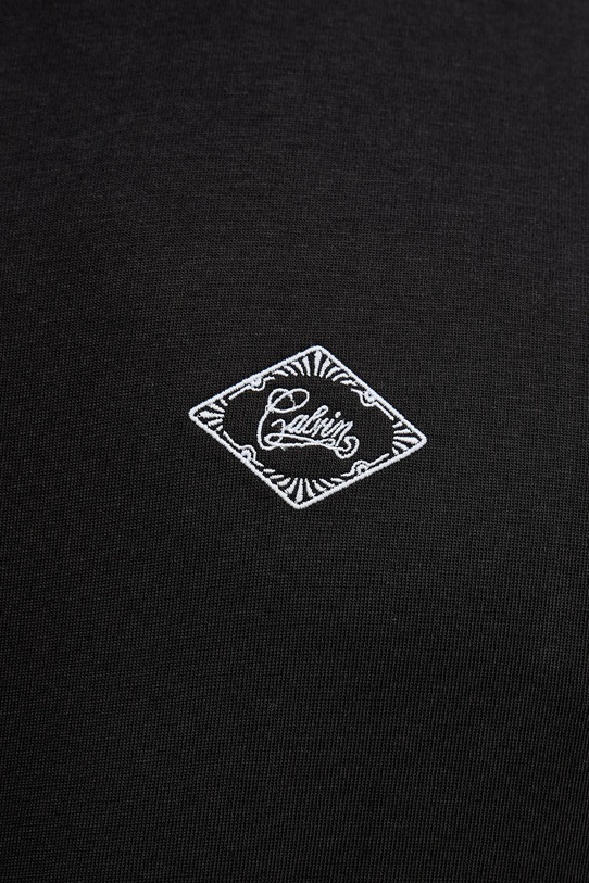 Βαμβακερό μπλουζάκι Calvin Klein Jeans LV04RE802G μαύρο