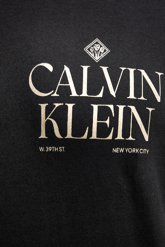 Βαμβακερό μπλουζάκι Calvin Klein Jeans LV14RE801G μαύρο