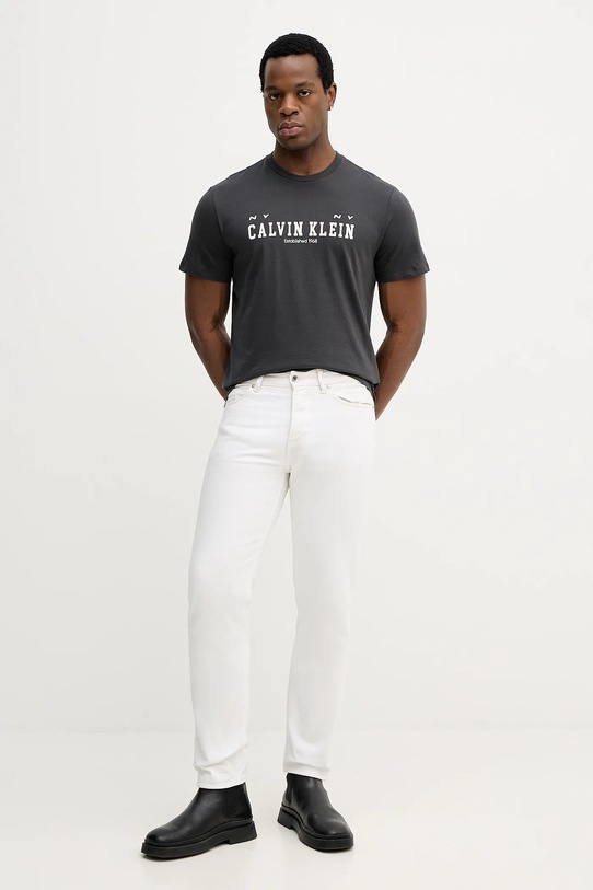 Calvin Klein Jeans t-shirt bawełniany LV14RE817G czarny SS26