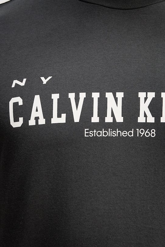 Βαμβακερό μπλουζάκι Calvin Klein Jeans LV14RE817G μαύρο