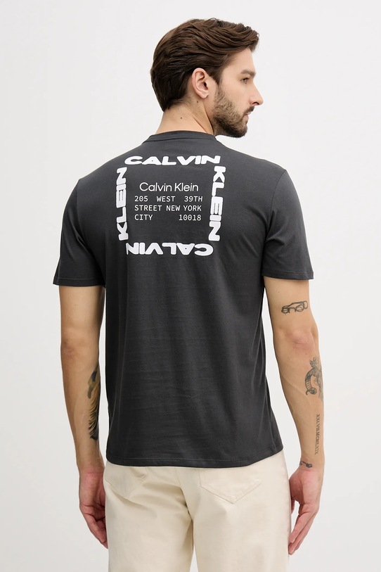 Odzież Calvin Klein Jeans t-shirt bawełniany LV14RE830G czarny