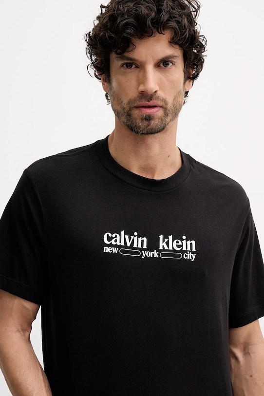 Calvin Klein Jeans t-shirt bawełniany czarny LV14RE831G