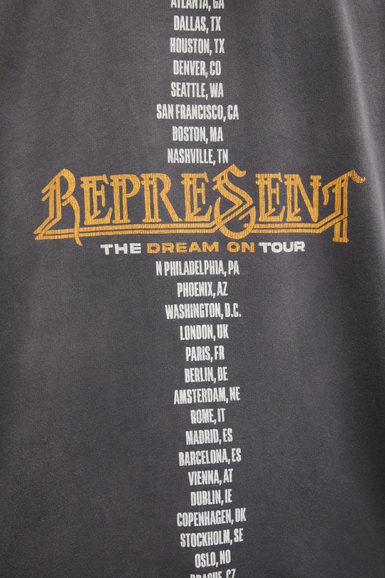 Represent t-shirt bawełniany Golden Tour szary MLM100823.46