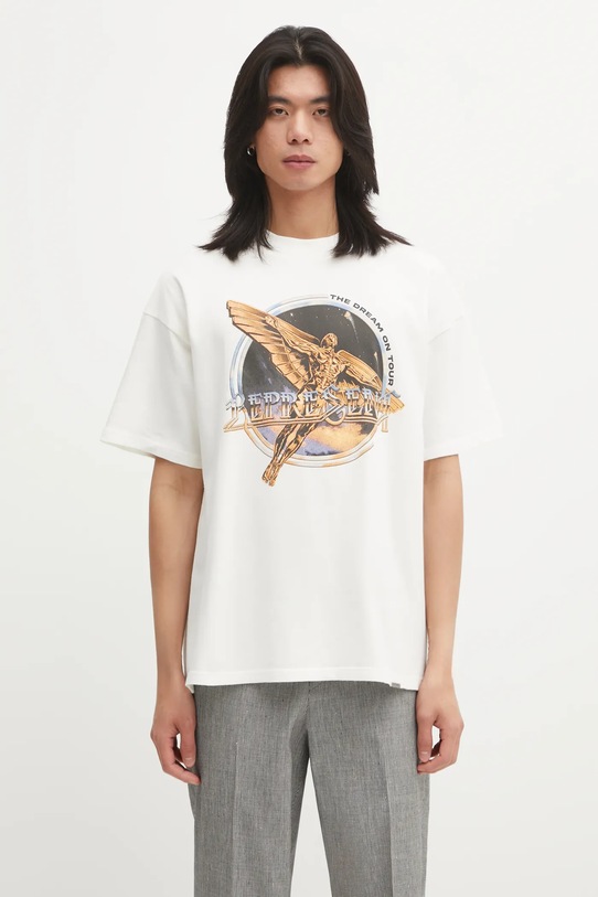 Represent t-shirt bawełniany Golden Tour nadruk beżowy MLM100823.72