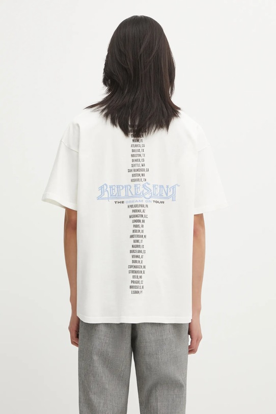 Odzież Represent t-shirt bawełniany Golden Tour MLM100823.72 beżowy