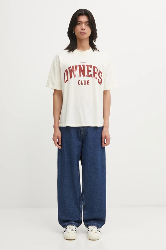Represent t-shirt bawełniany Owners OCM100047.30 beżowy