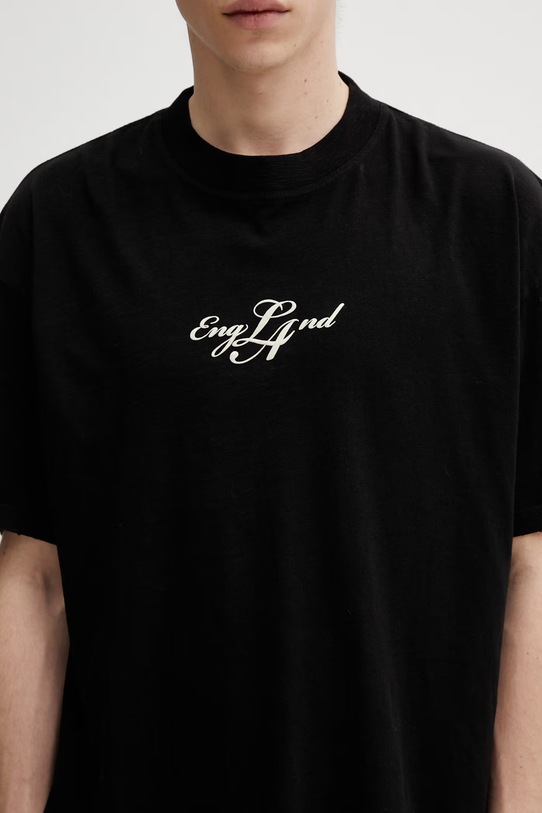 Represent t-shirt bawełniany England czarny MLM100873.01