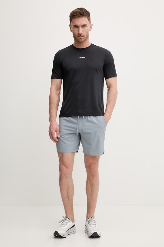 Salomon t-shirt treningowy SHKout LC2423700 czarny SS26