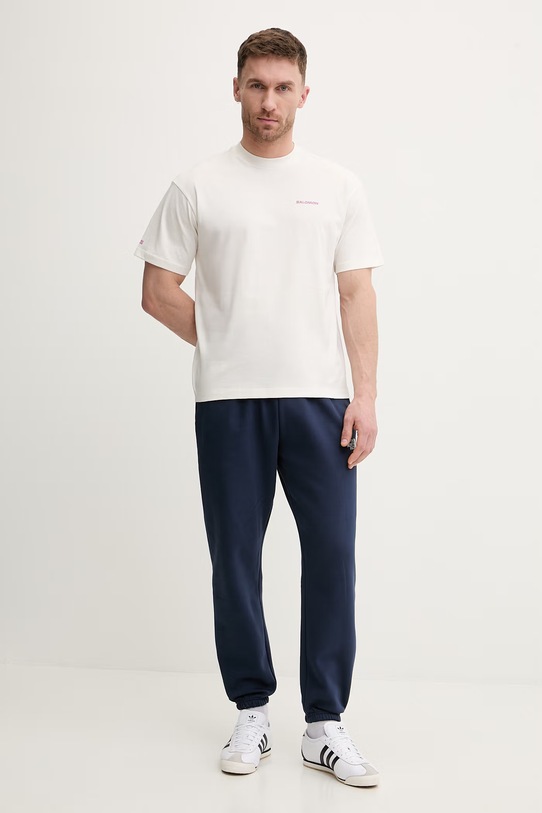 Salomon t-shirt bawełniany WILD RAYS LC2832800 beżowy SS26