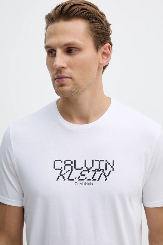 Bavlnené tričko Calvin Klein Jeans biela LV14RE818G