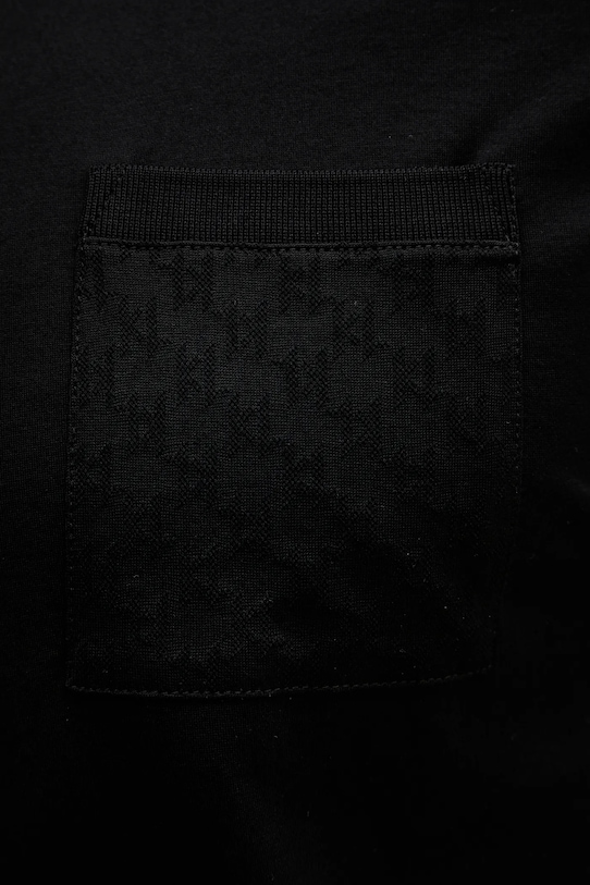 Βαμβακερό μπλουζάκι Karl Lagerfeld 561200.755004 μαύρο