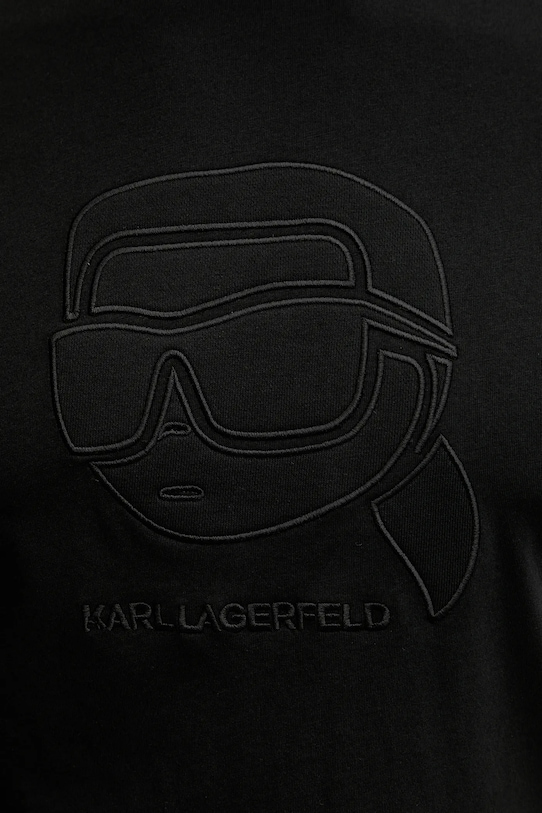 Karl Lagerfeld t-shirt bawełniany 561224.755052 czarny
