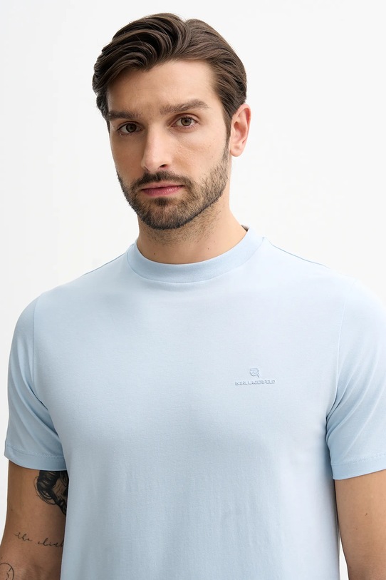 Karl Lagerfeld t-shirt niebieski 561221.755054